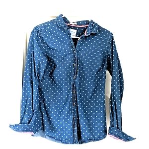 Joules Horseshoe Print Denim Shirt